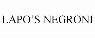 LAPO’S NEGRONI