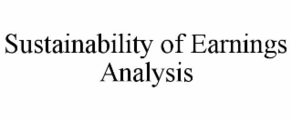 SUSTAINABILITY OF EARNINGS ANALYSIS