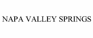 NAPA VALLEY SPRINGS