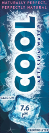 ARTESIAN WATER NATURALLY PERFECT, PERFECTLY NATURAL CALCIUM 7.6 PH ELECTROLYTES