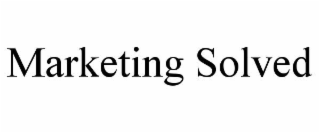 MARKETING SOLVED