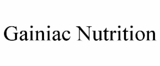GAINIAC NUTRITION