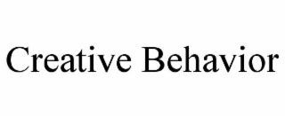 CREATIVE BEHAVIOR