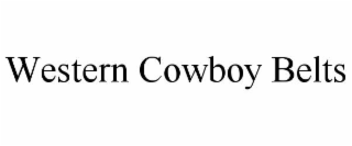 WESTERN COWBOY BELTS