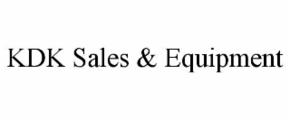 KDK SALES & EQUIPMENT