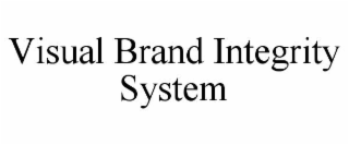 VISUAL BRAND INTEGRITY SYSTEM