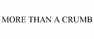MORE THAN A CRUMB