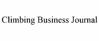CLIMBING BUSINESS JOURNAL