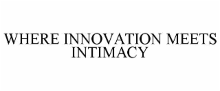 WHERE INNOVATION MEETS INTIMACY
