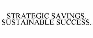 STRATEGIC SAVINGS. SUSTAINABLE SUCCESS.