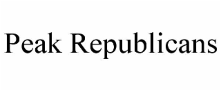 PEAK REPUBLICANS