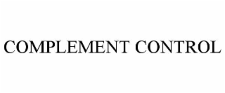 COMPLEMENT CONTROL